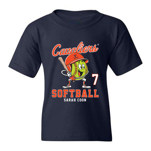 Virginia - NCAA Softball : Sarah Coon - Youth T-Shirt Fashion Shersey