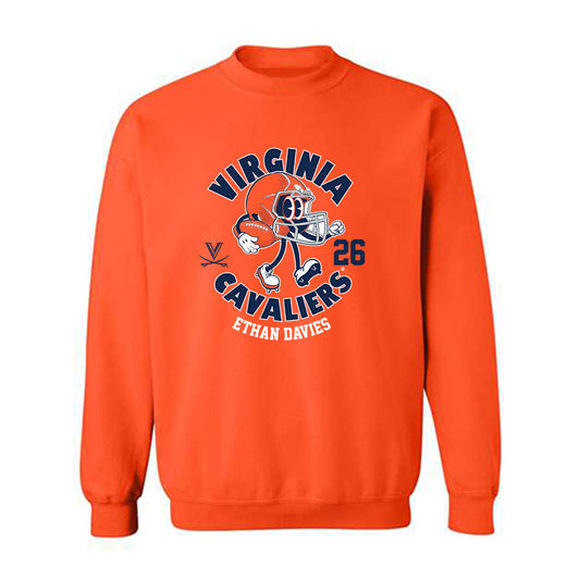 Virginia - NCAA Football : Ethan Davies Fashion Shersey Sweatshirt