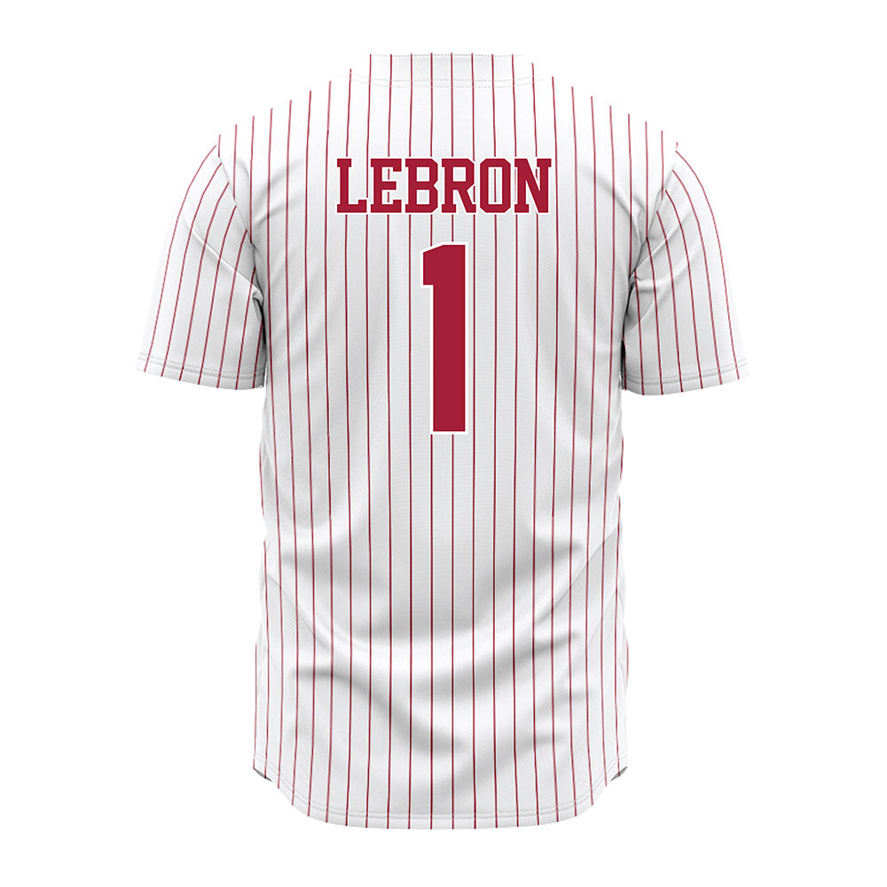 Alabama - NCAA Baseball : Justin Lebron - Baseball Jersey