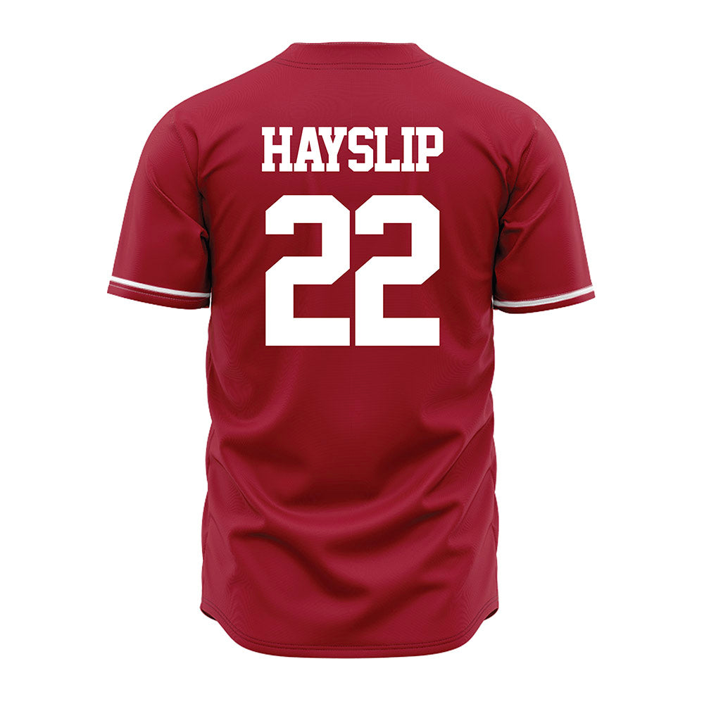 Alabama - NCAA Baseball : Camden Hayslip - Baseball Jersey