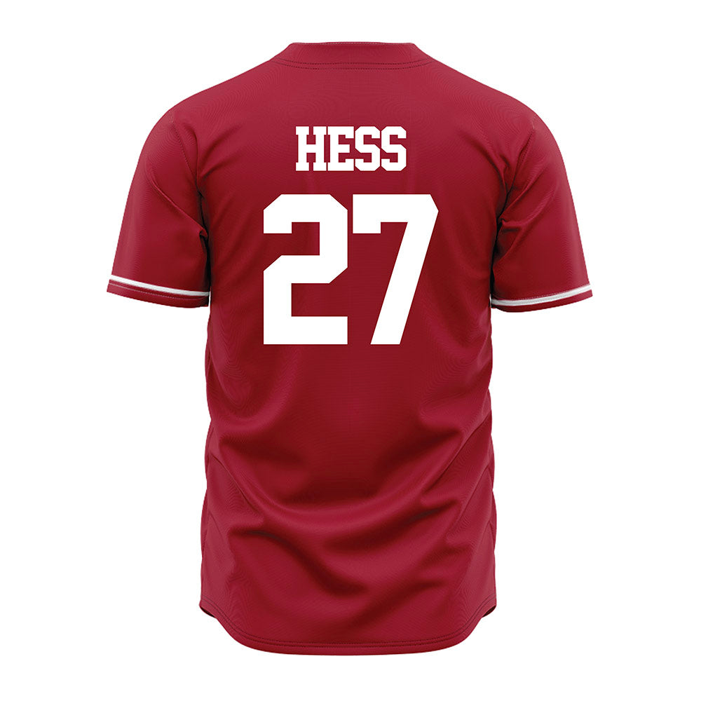 Alabama - NCAA Baseball : Ben Hess - Baseball Jersey