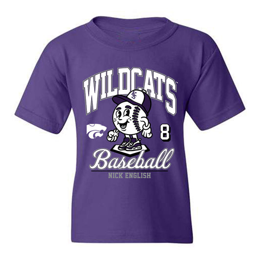 Kansas State - NCAA Baseball : Nick English - Youth T-Shirt Fashion Shersey