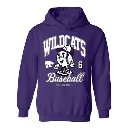 Kansas State - NCAA Baseball : Mason Buss - Hooded Sweatshirt Fashion Shersey