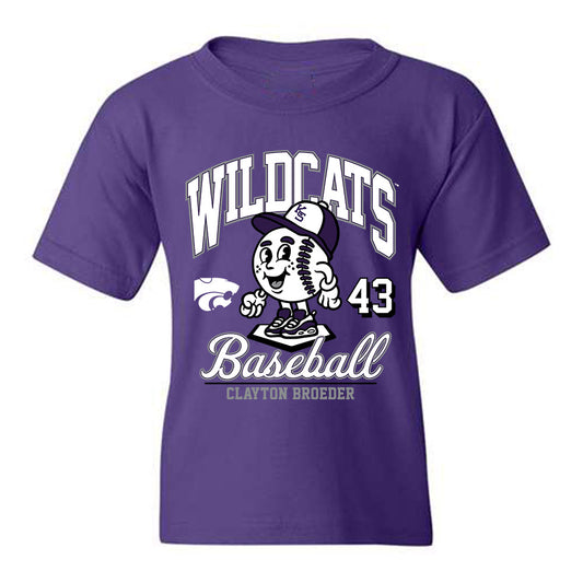 Kansas State - NCAA Baseball : Clayton Broeder - Youth T-Shirt Fashion Shersey