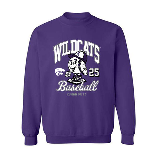 Kansas State - NCAA Baseball : Rohan Putz - Crewneck Sweatshirt Fashion Shersey