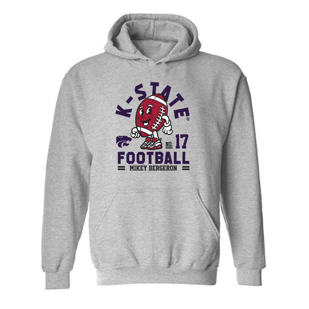Kansas State - NCAA Football : Mikey Bergeron - Fashion Shersey Hooded Sweatshirt