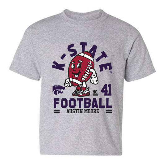 Kansas State - NCAA Football : Austin Moore - Fashion Shersey Youth T-Shirt