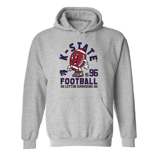 Kansas State - NCAA Football : Leyton Simmering - Fashion Shersey Hooded Sweatshirt