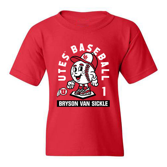 Utah - NCAA Baseball : Bryson Van sickle - Youth T-Shirt Fashion Shersey