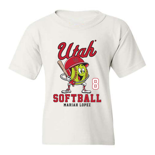 Utah - NCAA Softball : Mariah Lopez - Youth T-Shirt Fashion Shersey