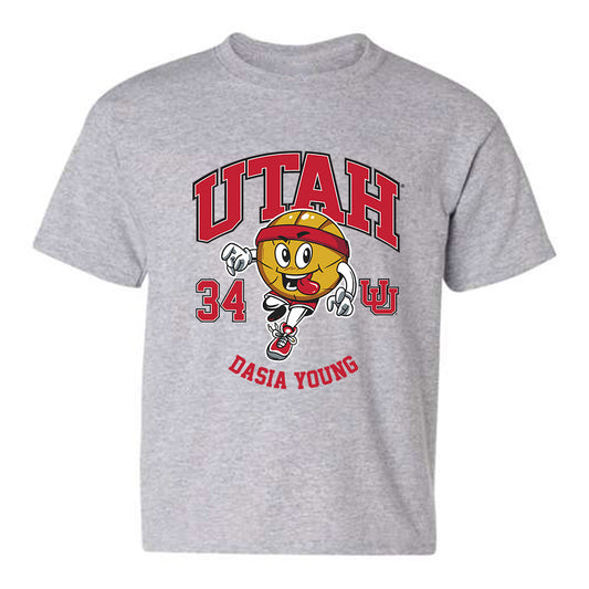 Utah - NCAA Women's Basketball : Dasia Young - Youth T-Shirt Fashion Shersey