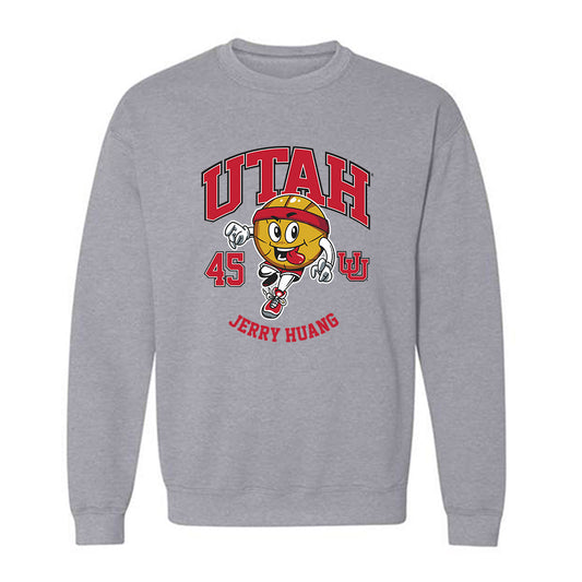 Utah - NCAA Men's Basketball : Jerry Huang - Crewneck Sweatshirt Fashion Shersey