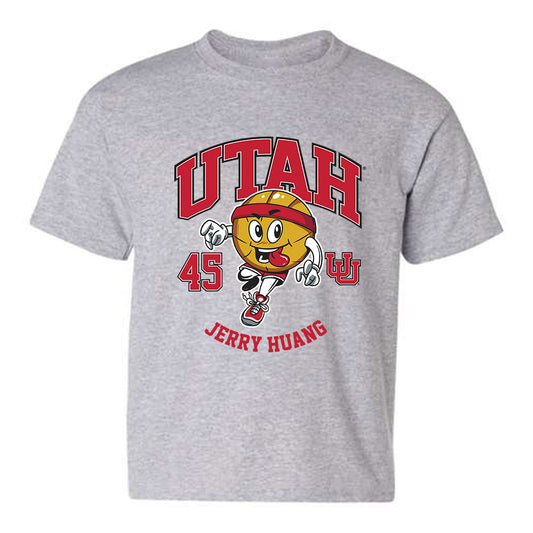 Utah - NCAA Men's Basketball : Jerry Huang - Youth T-Shirt Fashion Shersey