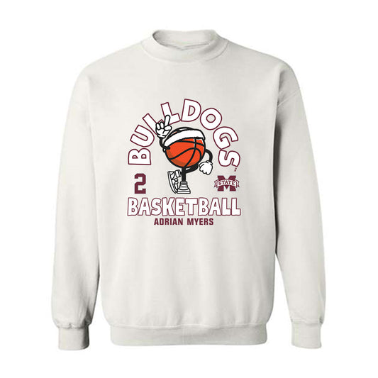 Mississippi State - NCAA Men's Basketball : Adrian Myers - Crewneck Sweatshirt Fashion Shersey