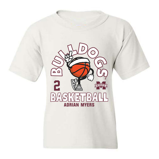 Mississippi State - NCAA Men's Basketball : Adrian Myers - Youth T-Shirt Fashion Shersey