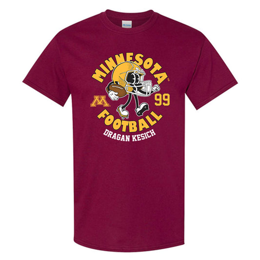 Minnesota - NCAA Football : Dragan Kesich - Maroon Fashion Shersey Short Sleeve T-Shirt