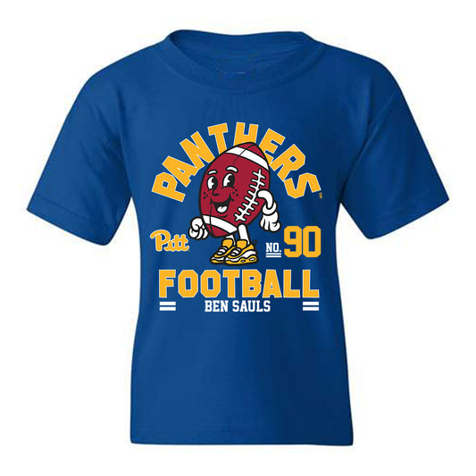 Pittsburgh - NCAA Football : Ben Sauls - Royal Fashion Shersey Youth T-Shirt