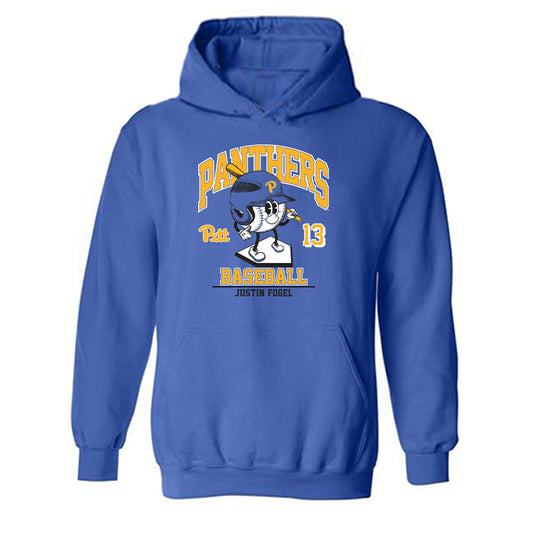 Pittsburgh - NCAA Baseball : Justin Fogel - Hooded Sweatshirt Fashion Shersey