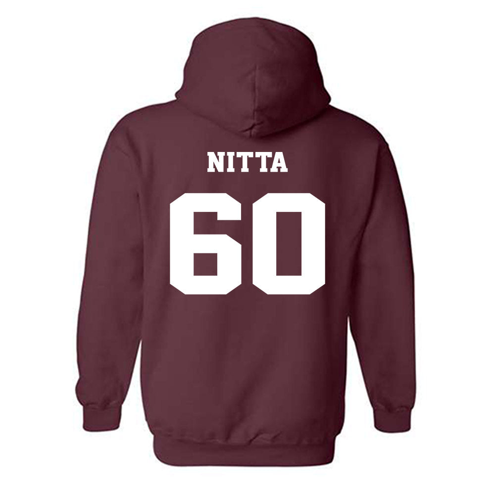 Virginia Tech - NCAA Football : Caleb Nitta - Hooded Sweatshirt Sports Shersey