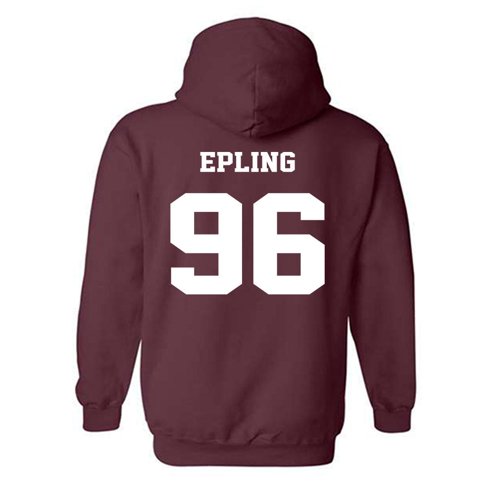 Virginia Tech - NCAA Football : Christian Epling - Hooded Sweatshirt Sports Shersey