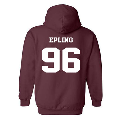 Virginia Tech - NCAA Football : Christian Epling - Hooded Sweatshirt Sports Shersey