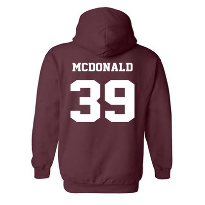 Virginia Tech - NCAA Football : Jorden McDonald - Hooded Sweatshirt Sports Shersey