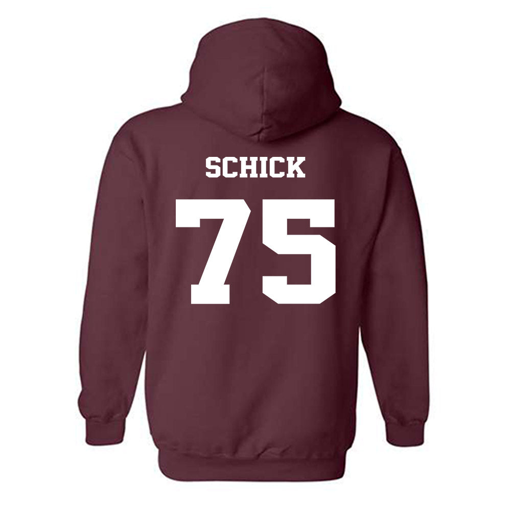 Virginia Tech - NCAA Football : Bob Schick - Hooded Sweatshirt Sports Shersey