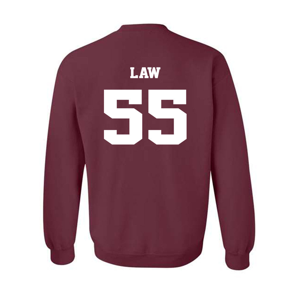 Virginia Tech - NCAA Football : Lemar Law - Crewneck Sweatshirt Sports Shersey