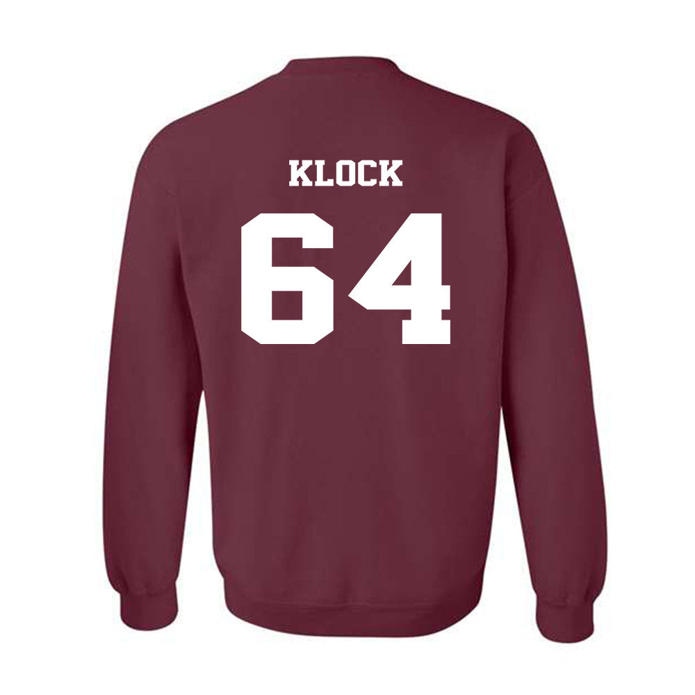 Virginia Tech - NCAA Football : Elijah Klock - Crewneck Sweatshirt Sports Shersey