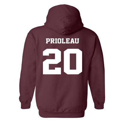 Virginia Tech - NCAA Football : PJ Prioleau - Hooded Sweatshirt Sports Shersey