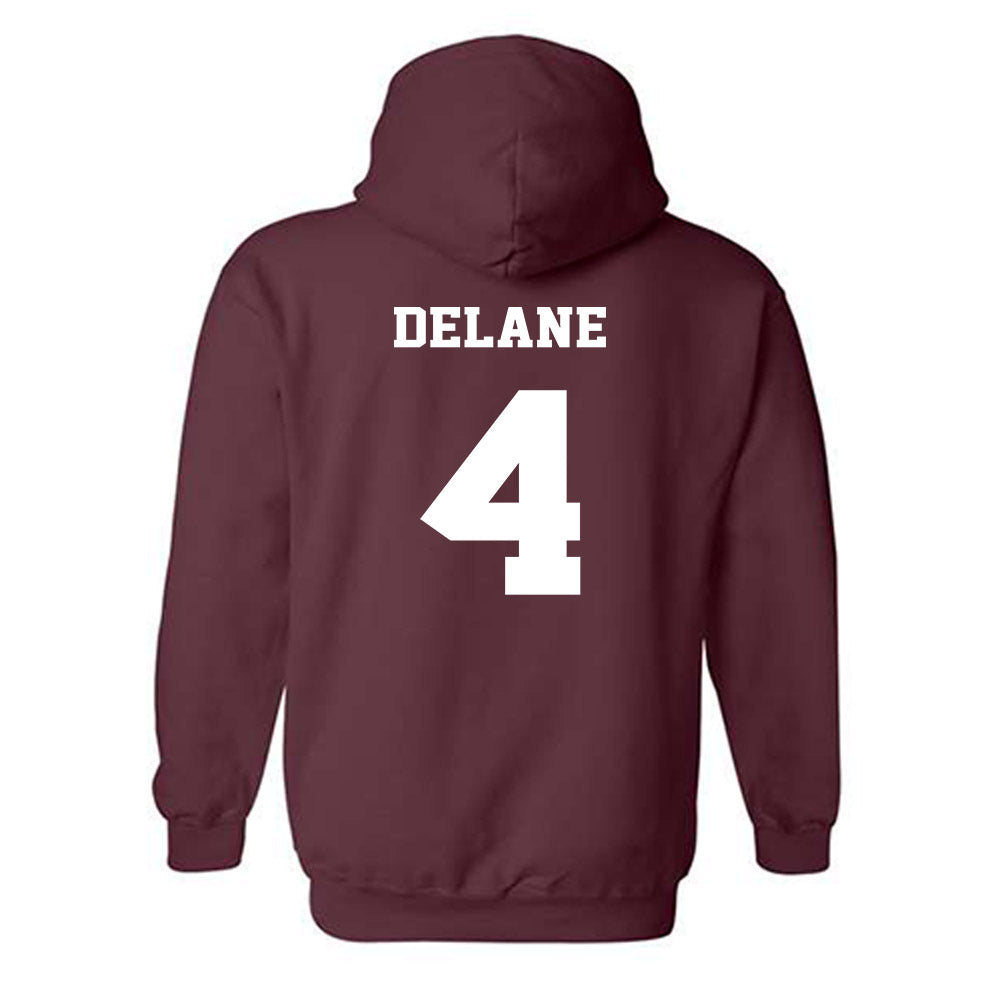 Virginia Tech - NCAA Football : Mansoor Delane - Hooded Sweatshirt Sports Shersey