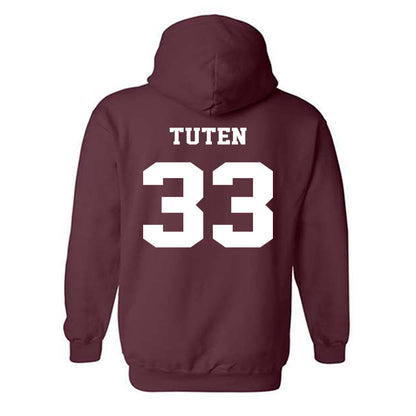 Virginia Tech - NCAA Football : Bhayshul Tuten - Hooded Sweatshirt Sports Shersey