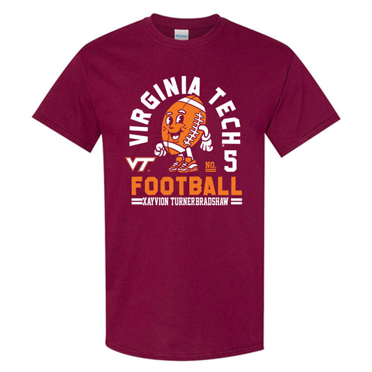 Virginia Tech - NCAA Football : Antwaun Powell-Ryland Jr - Maroon Fashion Shersey Short Sleeve T-Shirt