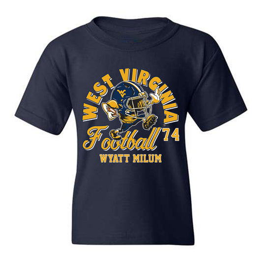 West Virginia - NCAA Football : Wyatt Milum Fashion Shersey Youth T-Shirt
