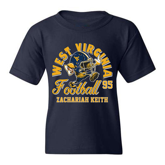 West Virginia - NCAA Football : Zachariah Keith - Youth T-Shirt