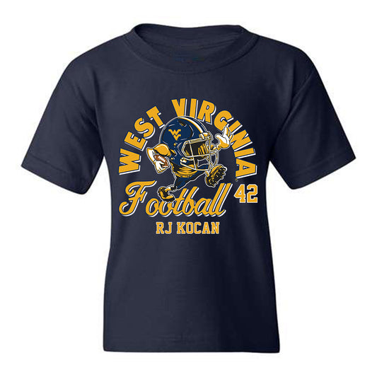 West Virginia - NCAA Football : RJ Kocan - Fashion Shersey Youth T-Shirt