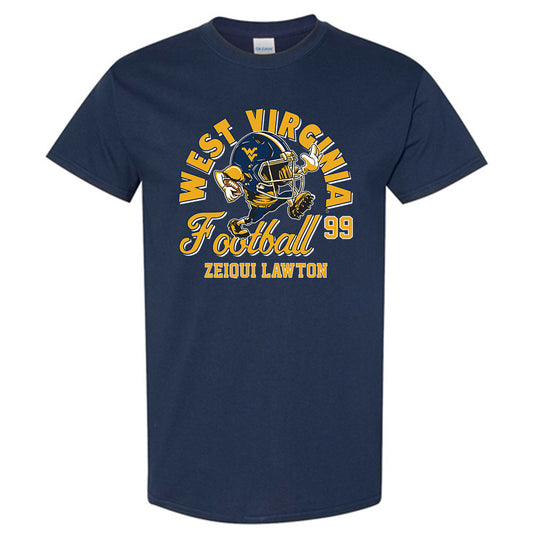 West Virginia - NCAA Football : Zeiqui Lawton Fashion Shersey Short Sleeve T-Shirt