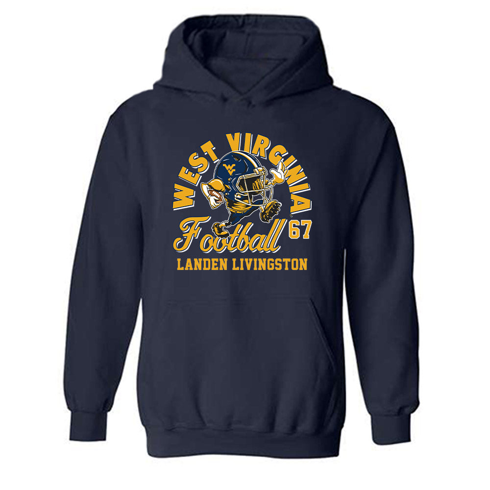West Virginia - NCAA Football : Landen Livingston - Hooded Sweatshirt