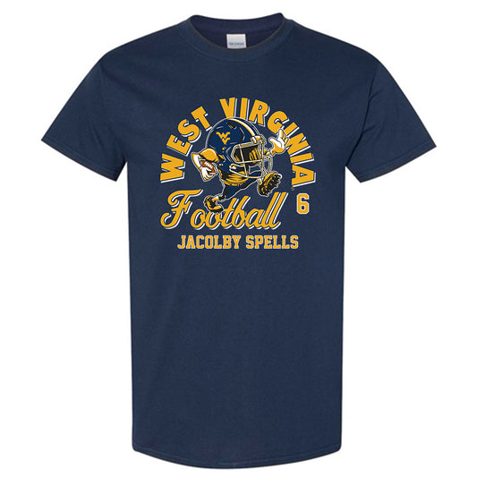 West Virginia - NCAA Football : Jacolby Spells - Fashion Shersey Short Sleeve T-Shirt