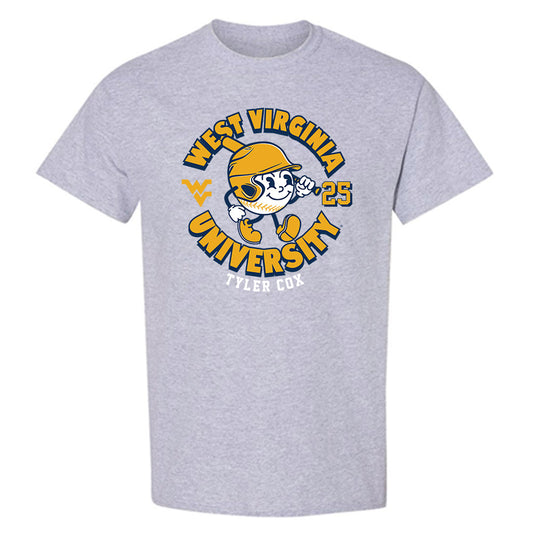 West Virginia - NCAA Baseball : Tyler Cox - T-Shirt Fashion Shersey