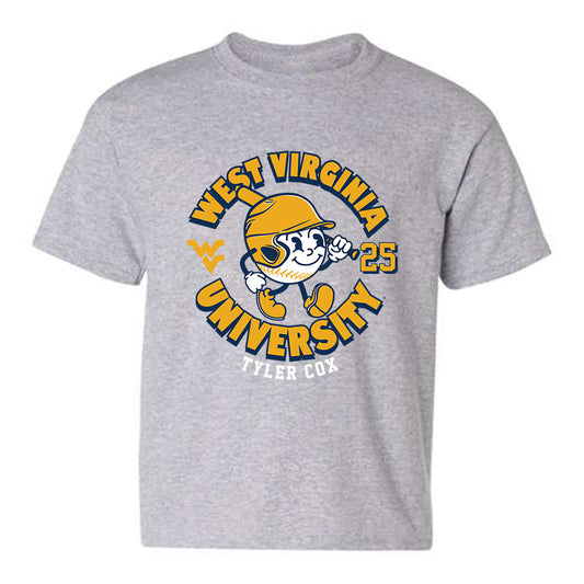 West Virginia - NCAA Baseball : Tyler Cox - Youth T-Shirt Fashion Shersey