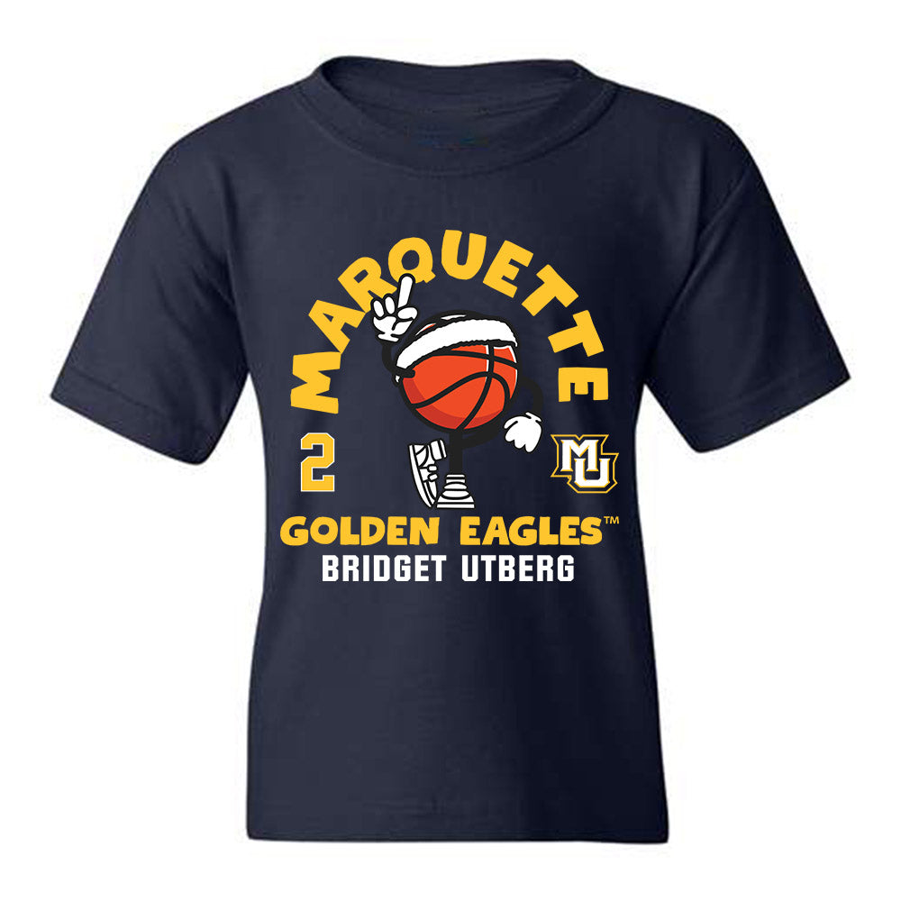 Marquette - NCAA Women's Basketball : Bridget Utberg - Youth T-Shirt Fashion Shersey