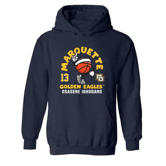 Marquette - NCAA Men's Basketball : Osasere Ighodaro - Hooded Sweatshirt Fashion Shersey