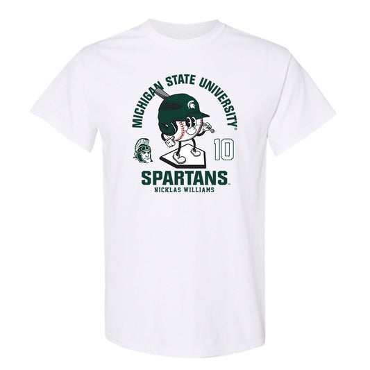 Michigan State - NCAA Baseball : Nicklas Williams - T-Shirt Fashion Shersey