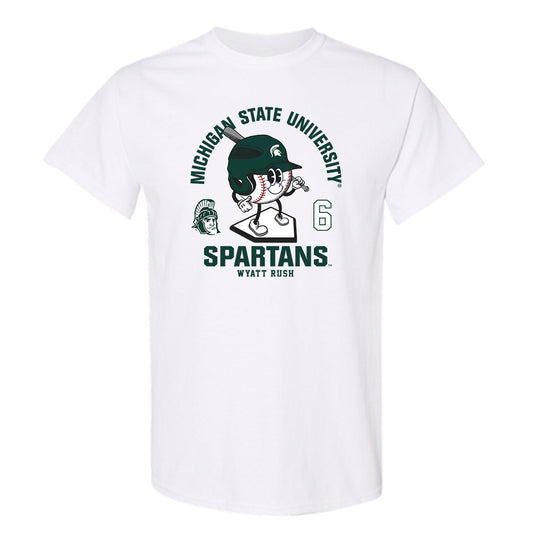 Michigan State - NCAA Baseball : Wyatt Rush - T-Shirt Fashion Shersey