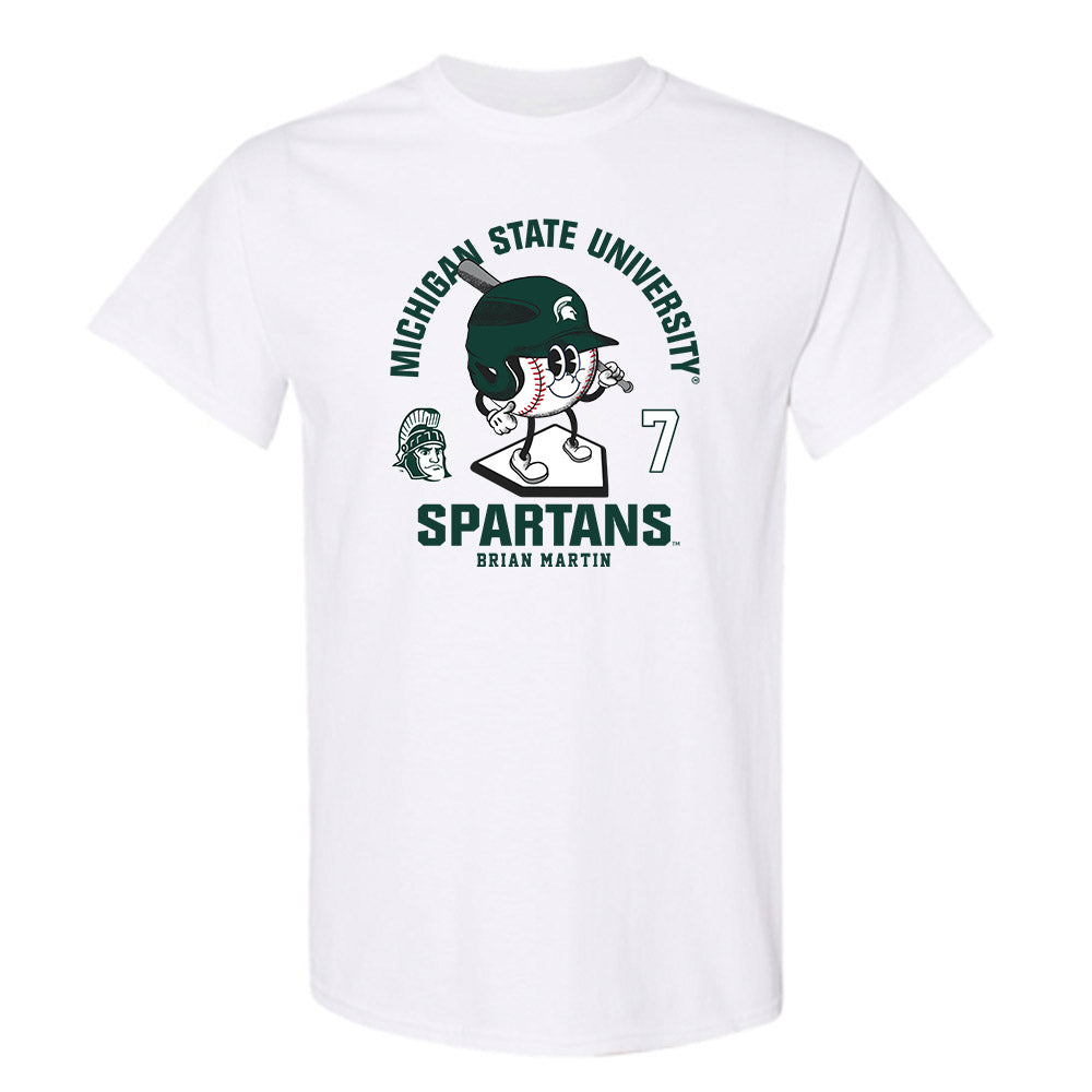 Michigan State - NCAA Baseball : Brian Martin - T-Shirt Fashion Shersey