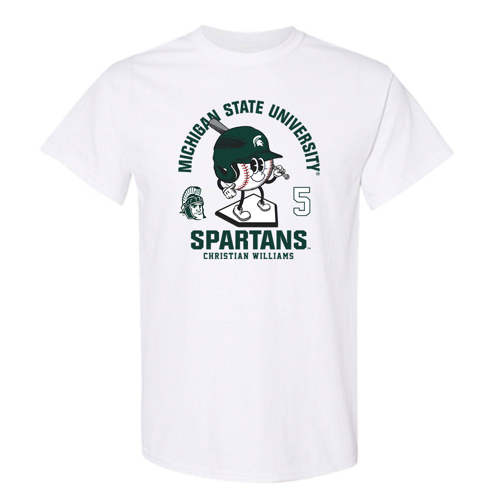 Michigan State - NCAA Baseball : Christian Williams - T-Shirt Fashion Shersey