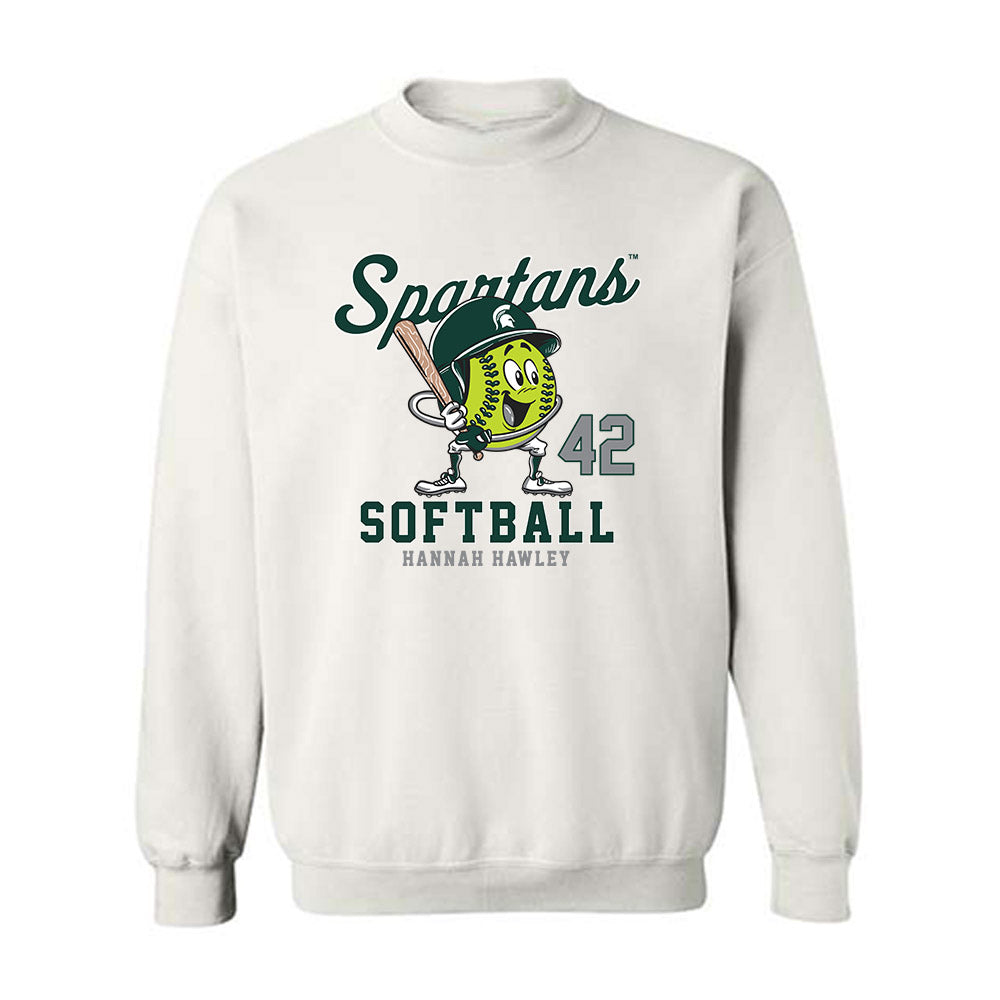 Michigan State - NCAA Softball : Hannah Hawley - Crewneck Sweatshirt Fashion Shersey