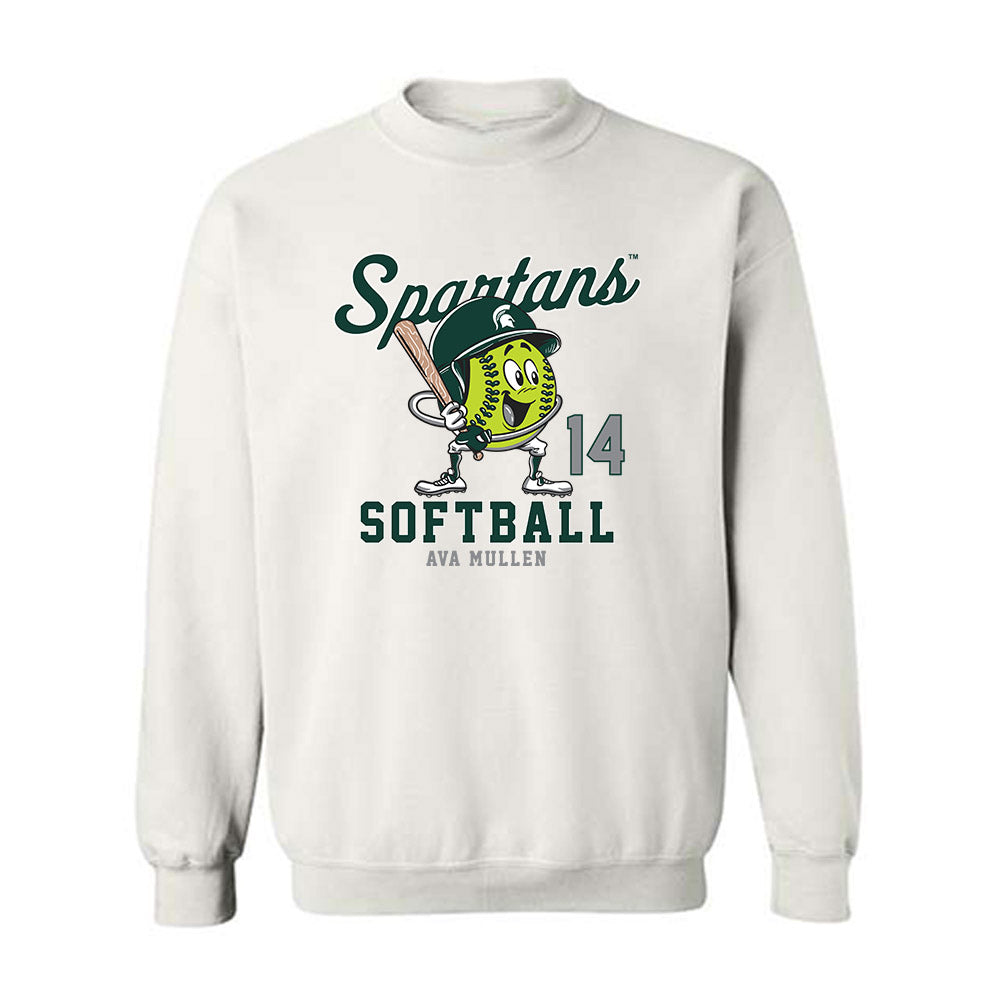 Michigan State - NCAA Softball : Ava Mullen - Crewneck Sweatshirt Fashion Shersey
