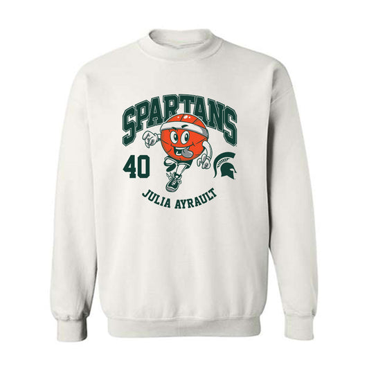 Michigan State - NCAA Women's Basketball : Julia Ayrault - Crewneck Sweatshirt Fashion Shersey